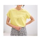 【エニー/ANY】のハーフスリーブニット イエロー|ID: prp329100004839023 ipo3291000000036320726