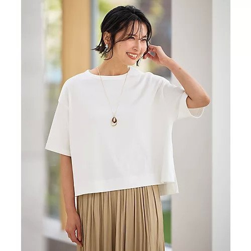 【エニー/ANY】のフライスワイドTシャツ インテリア・キッズ・メンズ・レディースファッション・服の通販 founy(ファニー) 　ファッション　Fashion　レディースファッション　Fashion for Women　トップス・カットソー　Cut & Sew Tops　シャツ・ブラウス・オフィスカジュアル　Elegant Blouses & Button-Ups　ロングTシャツ・Tシャツ　Longline T-Shirts & Tees　コンパクト　Compact, Small Size　スリット　Slit, Slit Detail　ワイド　Wide, Wide Fit　オフ|ID: prp329100004839024 ipo3291000000035293707