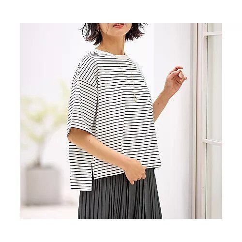 【エニー/ANY】のフライスワイドTシャツ 人気、トレンドファッション・服の通販 founy(ファニー) 　ファッション　Fashion　レディースファッション　Fashion for Women　トップス・カットソー　Cut & Sew Tops　シャツ・ブラウス・オフィスカジュアル　Elegant Blouses & Button-Ups　ロングTシャツ・Tシャツ　Longline T-Shirts & Tees　コンパクト　Compact, Small Size　スリット　Slit, Slit Detail　ワイド　Wide, Wide Fit　 other-1|ID: prp329100004839024 ipo3291000000036320729