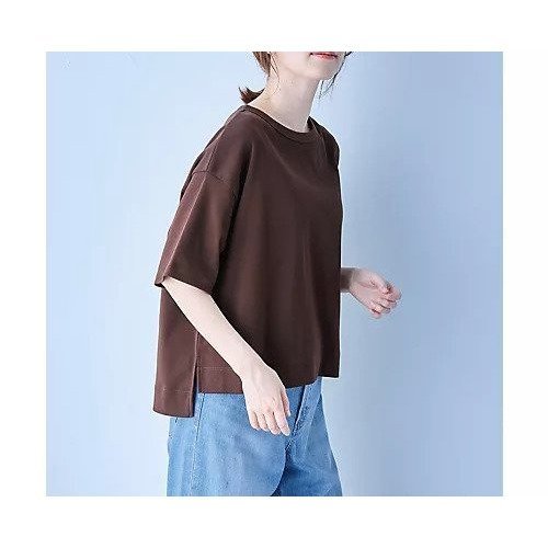 【エニー/ANY】のフライスワイドTシャツ 人気、トレンドファッション・服の通販 founy(ファニー) 　ファッション　Fashion　レディースファッション　Fashion for Women　トップス・カットソー　Cut & Sew Tops　シャツ・ブラウス・オフィスカジュアル　Elegant Blouses & Button-Ups　ロングTシャツ・Tシャツ　Longline T-Shirts & Tees　コンパクト　Compact, Small Size　スリット　Slit, Slit Detail　ワイド　Wide, Wide Fit　other-3|ID: prp329100004839024 ipo3291000000036320732