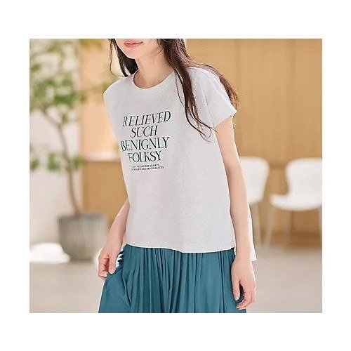 【エニー/ANY】のフレンチスリーブロゴTシャツ 人気、トレンドファッション・服の通販 founy(ファニー) 　ファッション　Fashion　レディースファッション　Fashion for Women　トップス・カットソー　Cut & Sew Tops　シャツ・ブラウス・オフィスカジュアル　Elegant Blouses & Button-Ups　ロングTシャツ・Tシャツ　Longline T-Shirts & Tees　インナー　Innerwear　ジャケット　Jacket, Outerwear　スリーブ　Sleeve, Long Sleeve / Short Sleeve　デニム　Denim, Jeans Material　バランス　Balance, Style Balance　フレンチ　French, French Style　ラウンド　Round, Round Neck　other-3|ID: prp329100004839025 ipo3291000000035293724