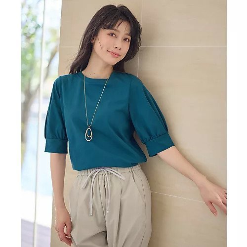 【エニー/ANY】のパフスリーブプルオーバー 人気、トレンドファッション・服の通販 founy(ファニー) 　ファッション　Fashion　レディースファッション　Fashion for Women　トップス・カットソー　Cut & Sew Tops　カジュアルプルオーバー・ニットトップス　Pullovers & Knit Tops / Casual Pullovers　おすすめ　Recommended / Our Picks　インナー　Innerwear　エレガント 上品　Elegant　サロペット　Overalls, Salopette　ストレッチ　Stretch, Stretchy Fabric　スリーブ　Sleeve, Long Sleeve / Short Sleeve　バランス　Balance, Style Balance　フェミニン　Feminine, Girly　other-3|ID: prp329100004839026 ipo3291000000035314732