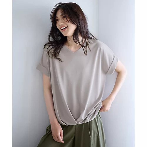 【エニー/ANY】のカシュクールTシャツ 人気、トレンドファッション・服の通販 founy(ファニー) 　ファッション　Fashion　レディースファッション　Fashion for Women　トップス・カットソー　Cut & Sew Tops　シャツ・ブラウス・オフィスカジュアル　Elegant Blouses & Button-Ups　ロングTシャツ・Tシャツ　Longline T-Shirts & Tees　おすすめ　Recommended / Our Picks　カシュクール　Wrap Design　ストライプ　Stripe, Striped Pattern　プリント　Print, Printed Pattern　洗える　Machine Washable　other-3|ID: prp329100004839033 ipo3291000000035293745