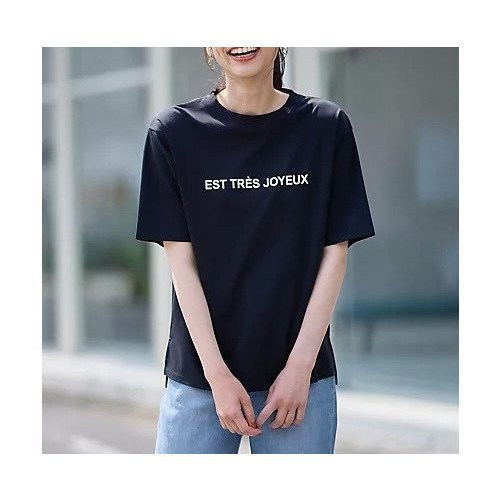 【エニー/ANY】の【汗ジミ防止加工】シルケットスムース半袖ロゴTシャツ 人気、トレンドファッション・服の通販 founy(ファニー) 　ファッション　Fashion　レディースファッション　Fashion for Women　トップス・カットソー　Cut & Sew Tops　シャツ・ブラウス・オフィスカジュアル　Elegant Blouses & Button-Ups　ロングTシャツ・Tシャツ　Longline T-Shirts & Tees　おすすめ　Recommended / Our Picks　インナー　Innerwear　ジャケット　Jacket, Outerwear　スリット　Slit, Slit Detail　デニム　Denim, Jeans Material　プリント　Print, Printed Pattern　ベーシック　Basic, Essential　ボトム　Bottoms, Lower Wear　半袖　Short Sleeve, Half Sleeve　other-2|ID: prp329100004839034 ipo3291000000036320962