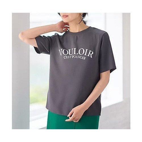【エニー/ANY】の【WEB限定】ジョーゼットロゴ半袖Tシャツ 人気、トレンドファッション・服の通販 founy(ファニー) 　ファッション　Fashion　レディースファッション　Fashion for Women　トップス・カットソー　Cut & Sew Tops　シャツ・ブラウス・オフィスカジュアル　Elegant Blouses & Button-Ups　ロングTシャツ・Tシャツ　Longline T-Shirts & Tees　おすすめ　Recommended / Our Picks　インナー　Innerwear　ジャケット　Jacket, Outerwear　ジョーゼット　Georgette, Semi-Sheer Fabric　ストレッチ　Stretch, Stretchy Fabric　デニム　Denim, Jeans Material　プリント　Print, Printed Pattern　半袖　Short Sleeve, Half Sleeve　吸水　Absorbent, Quick-Dry　夏　Summer　other-2|ID: prp329100004839041 ipo3291000000035317612