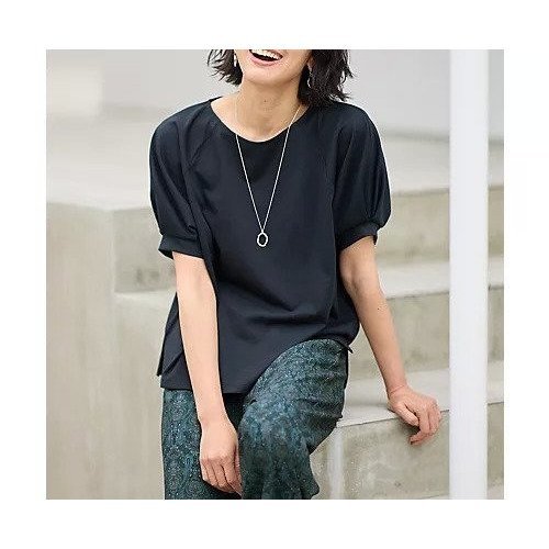 【エニー/ANY】のパフスリーブラグランTシャツ 人気、トレンドファッション・服の通販 founy(ファニー) 　ファッション　Fashion　レディースファッション　Fashion for Women　トップス・カットソー　Cut & Sew Tops　シャツ・ブラウス・オフィスカジュアル　Elegant Blouses & Button-Ups　ロングTシャツ・Tシャツ　Longline T-Shirts & Tees　スリーブ　Sleeve, Long Sleeve / Short Sleeve　デニム　Denim, Jeans Material　バランス　Balance, Style Balance　夏　Summer　other-3|ID: prp329100004839045 ipo3291000000036320947