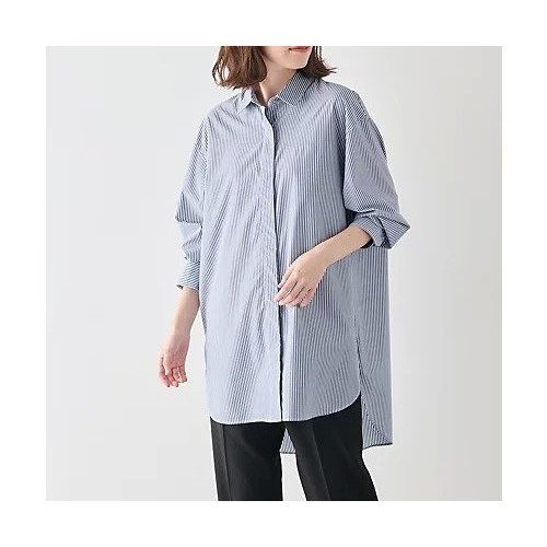 【エニー/ANY】のロングシャツ 人気、トレンドファッション・服の通販 founy(ファニー) 　ファッション　Fashion　レディースファッション　Fashion for Women　トップス・カットソー　Cut & Sew Tops　シャツ・ブラウス・オフィスカジュアル　Elegant Blouses & Button-Ups　おすすめ　Recommended / Our Picks　インナー　Innerwear　カットソー　Cut and Sewn Top　シンプル　Simple, Minimal　トレンド　Trend, Trending Now　ベーシック　Basic, Essential　ロング　Long, Long-Length　定番　Standard, Basic Item　抗菌　Antibacterial, Bacteria-Resistant　羽織　Haori, Light Jacket　 other-1|ID: prp329100004839051 ipo3291000000035902745