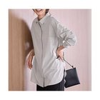 【エニー/ANY】のロングシャツ グレーピンストライプ|ID: prp329100004839051 ipo3291000000035902748