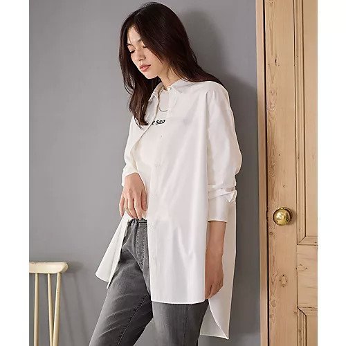 【エニー/ANY】のロングシャツ 人気、トレンドファッション・服の通販 founy(ファニー) 　ファッション　Fashion　レディースファッション　Fashion for Women　トップス・カットソー　Cut & Sew Tops　シャツ・ブラウス・オフィスカジュアル　Elegant Blouses & Button-Ups　おすすめ　Recommended / Our Picks　インナー　Innerwear　カットソー　Cut and Sewn Top　シンプル　Simple, Minimal　トレンド　Trend, Trending Now　ベーシック　Basic, Essential　ロング　Long, Long-Length　定番　Standard, Basic Item　抗菌　Antibacterial, Bacteria-Resistant　羽織　Haori, Light Jacket　other-3|ID: prp329100004839051 ipo3291000000035902751