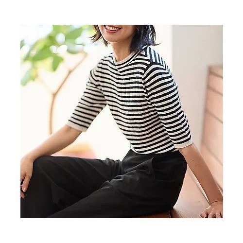 【エニー/ANY】のリブボーダーニット インテリア・キッズ・メンズ・レディースファッション・服の通販 founy(ファニー) https://founy.com/ ファッション Fashion レディースファッション Fashion for Women トップス・カットソー Cut & Sew Tops ニット Knit Tops & Sweaters おすすめ Recommended / Our Picks インナー Innerwear シンプル Simple, Minimal 秋 Autumn |ID: prp329100004839052 ipo3291000000036304858