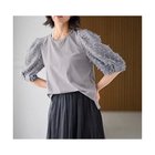 【エニー/ANY】のシルケットスムースジャガードスリーブプルオーバー グレー|ID: prp329100004839054 ipo3291000000035317670