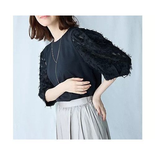 【エニー/ANY】のシルケットスムースジャガードスリーブプルオーバー 人気、トレンドファッション・服の通販 founy(ファニー) 　ファッション　Fashion　レディースファッション　Fashion for Women　トップス・カットソー　Cut & Sew Tops　カジュアルプルオーバー・ニットトップス　Pullovers & Knit Tops / Casual Pullovers　おすすめ　Recommended / Our Picks　インナー　Innerwear　シンプル　Simple, Minimal　スラックス　Slacks, Dress Pants　スリット　Slit, Slit Detail　デニム　Denim, Jeans Material　トレンド　Trend, Trending Now　ベーシック　Basic, Essential　 other-1|ID: prp329100004839054 ipo3291000000036299537