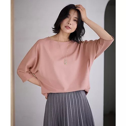 【エニー/ANY】のドルマンプルオーバー インテリア・キッズ・メンズ・レディースファッション・服の通販 founy(ファニー) 　ファッション　Fashion　レディースファッション　Fashion for Women　トップス・カットソー　Cut & Sew Tops　カジュアルプルオーバー・ニットトップス　Pullovers & Knit Tops / Casual Pullovers　おすすめ　Recommended / Our Picks　ダブル　Double, Double-Breasted　フェイス　Face, Facial Design　エレガント 上品　Elegant　ピンク|ID: prp329100004839056 ipo3291000000036289457