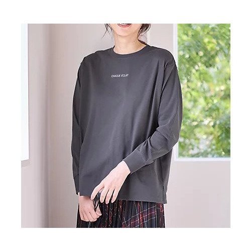 【エニー/ANY】の【洗濯機可】チビロゴロングスリーブTシャツ 人気、トレンドファッション・服の通販 founy(ファニー) ファッション Fashion レディースファッション Fashion for Women トップス・カットソー Cut & Sew Tops シャツ・ブラウス・オフィスカジュアル Elegant Blouses & Button-Ups ロングTシャツ・Tシャツ Longline T-Shirts & Tees スリーブ Sleeve, Long Sleeve / Short Sleeve デニム Denim, Jeans Material ロング Long, Long-Length ワンポイント One Point, Statement Accent エレガント 上品 Elegant 洗える Machine Washable other-1|ID: prp329100004839057 ipo3291000000035300731