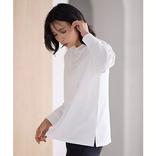 【エニー/ANY】の【洗濯機可】チビロゴロングスリーブTシャツ 人気、トレンドファッション・服の通販 founy(ファニー) ファッション Fashion レディースファッション Fashion for Women トップス・カットソー Cut & Sew Tops シャツ・ブラウス・オフィスカジュアル Elegant Blouses & Button-Ups ロングTシャツ・Tシャツ Longline T-Shirts & Tees スリーブ Sleeve, Long Sleeve / Short Sleeve デニム Denim, Jeans Material ロング Long, Long-Length ワンポイント One Point, Statement Accent エレガント 上品 Elegant 洗える Machine Washable other-3|ID: prp329100004839057 ipo3291000000035300738