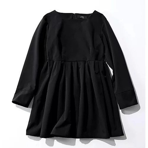 【スアデオ/suadeo】のペプラムトップス インテリア・キッズ・メンズ・レディースファッション・服の通販 founy(ファニー) 　ファッション　Fashion　レディースファッション　Fashion for Women　トップス・カットソー　Cut & Sew Tops　洗える　Machine Washable　ギャザー　Gathered, Ruffled　スクエア　Square, Square Shape　ストレッチ　Stretch, Stretchy Fabric　スリット　Slit, Slit Detail　デコルテ　Décolleté, Neckline　ネックレス　Necklace, Pendant Necklace　バランス　Balance, Style Balance　フィット　Fit, Slim Fit　フォーマル　Formal, Dressy　ペプラム　Peplum, Flared Hem　ブラック|ID: prp329100004839061 ipo3291000000035261821