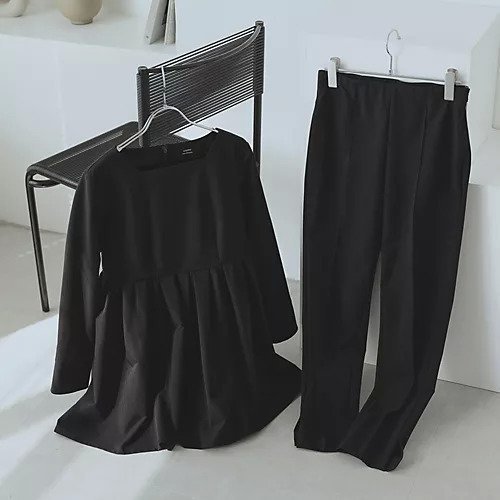 【スアデオ/suadeo】のペプラムトップス 人気、トレンドファッション・服の通販 founy(ファニー) 　ファッション　Fashion　レディースファッション　Fashion for Women　トップス・カットソー　Cut & Sew Tops　洗える　Machine Washable　ギャザー　Gathered, Ruffled　スクエア　Square, Square Shape　ストレッチ　Stretch, Stretchy Fabric　スリット　Slit, Slit Detail　デコルテ　Décolleté, Neckline　ネックレス　Necklace, Pendant Necklace　バランス　Balance, Style Balance　フィット　Fit, Slim Fit　フォーマル　Formal, Dressy　ペプラム　Peplum, Flared Hem　other-2|ID: prp329100004839061 ipo3291000000035261822