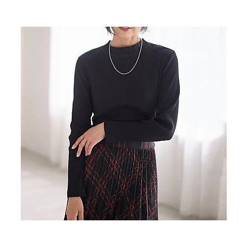 【エニー/ANY】のテレコハイネックロングスリーブTシャツ 人気、トレンドファッション・服の通販 founy(ファニー) 　ファッション　Fashion　レディースファッション　Fashion for Women　トップス・カットソー　Cut & Sew Tops　シャツ・ブラウス・オフィスカジュアル　Elegant Blouses & Button-Ups　ロングTシャツ・Tシャツ　Longline T-Shirts & Tees　おすすめ　Recommended / Our Picks　インナー　Innerwear　コンパクト　Compact, Small Size　シンプル　Simple, Minimal　ジャケット　Jacket, Outerwear　テレコ　Ribbed, Rib Stitch　ハイネック　High Neck, Mock Neck　フィット　Fit, Slim Fit　ロング　Long, Long-Length　other-2|ID: prp329100004839064 ipo3291000000035261844