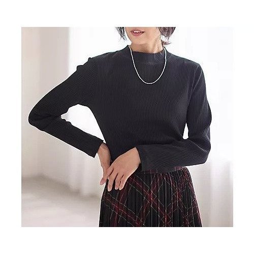 【エニー/ANY】のテレコハイネックロングスリーブTシャツ 人気、トレンドファッション・服の通販 founy(ファニー) 　ファッション　Fashion　レディースファッション　Fashion for Women　トップス・カットソー　Cut & Sew Tops　シャツ・ブラウス・オフィスカジュアル　Elegant Blouses & Button-Ups　ロングTシャツ・Tシャツ　Longline T-Shirts & Tees　おすすめ　Recommended / Our Picks　インナー　Innerwear　コンパクト　Compact, Small Size　シンプル　Simple, Minimal　ジャケット　Jacket, Outerwear　テレコ　Ribbed, Rib Stitch　ハイネック　High Neck, Mock Neck　フィット　Fit, Slim Fit　ロング　Long, Long-Length　other-3|ID: prp329100004839064 ipo3291000000035261845