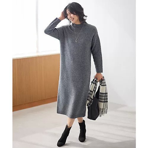 【エニー/ANY】のフラッフィーニットワンピース インテリア・キッズ・メンズ・レディースファッション・服の通販 founy(ファニー) ファッション Fashion レディースファッション Fashion for Women ワンピース Dresses ニットワンピース Knit Dresses ストレッチ Stretch, Stretchy Fabric スニーカー Sneakers, Trainers スリット Slit, Slit Detail ベーシック Basic, Essential ロング Long, Long-Length チャコール|ID: prp329100004839065 ipo3291000000036053648