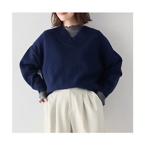 【エニー/ANY】のラムウールVネックプルオーバー 人気、トレンドファッション・服の通販 founy(ファニー) 　ファッション　Fashion　レディースファッション　Fashion for Women　トップス・カットソー　Cut & Sew Tops　カジュアルプルオーバー・ニットトップス　Pullovers & Knit Tops / Casual Pullovers　Vネックトップス　V-Neck Tops / V-Cut Neckline Shirts　タートル　Turtleneck, Turtle Collar　トレンド　Trend, Trending Now　ベーシック　Basic, Essential　洗える　Machine Washable　other-2|ID: prp329100004839066 ipo3291000000035261852