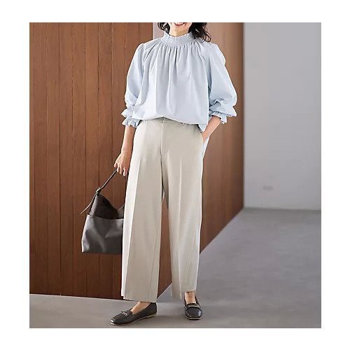 【エニー/ANY】のフリルネックブラウス 人気、トレンドファッション・服の通販 founy(ファニー) 　ファッション　Fashion　レディースファッション　Fashion for Women　トップス・カットソー　Cut & Sew Tops　シャツ・ブラウス・オフィスカジュアル　Elegant Blouses & Button-Ups　シャーリング　Shirring, Ruched　トレンド　Trend, Trending Now　洗える　Machine Washable　other-3|ID: prp329100004839067 ipo3291000000035261857