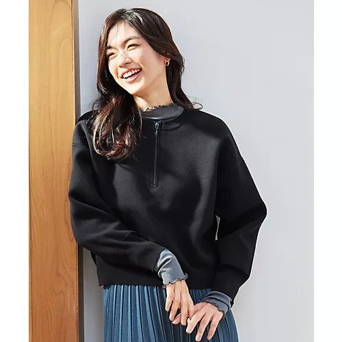 【エニー/ANY】のミラノリブジップニット インテリア・キッズ・メンズ・レディースファッション・服の通販 founy(ファニー) 　ファッション　Fashion　レディースファッション　Fashion for Women　トップス・カットソー　Cut & Sew Tops　ニット　Knit Tops & Sweaters　おすすめ　Recommended / Our Picks　インナー　Innerwear　ミラノリブ　Milano Rib, Milano Stitch　ブラック|ID: prp329100004839068 ipo3291000000035300823