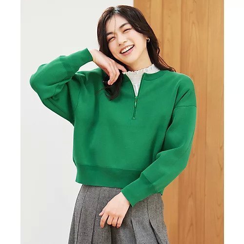 【エニー/ANY】のミラノリブジップニット インテリア・キッズ・メンズ・レディースファッション・服の通販 founy(ファニー) 　ファッション　Fashion　レディースファッション　Fashion for Women　トップス・カットソー　Cut & Sew Tops　ニット　Knit Tops & Sweaters　おすすめ　Recommended / Our Picks　インナー　Innerwear　ミラノリブ　Milano Rib, Milano Stitch　グリーン|ID: prp329100004839068 ipo3291000000036302265