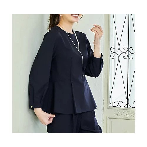 【エニー/ANY】の【ストレッチ/セットアップ可】イージーケアペプラムブラウス 人気、トレンドファッション・服の通販 founy(ファニー) 　ファッション　Fashion　レディースファッション　Fashion for Women　トップス・カットソー　Cut & Sew Tops　シャツ・ブラウス・オフィスカジュアル　Elegant Blouses & Button-Ups　おすすめ　Recommended / Our Picks　ストレッチ　Stretch, Stretchy Fabric　セットアップ　Set-Up, Coordinated Outfit　セレモニー　Ceremony　バランス　Balance, Style Balance　フレア　Flare, Flared　エレガント 上品　Elegant　切替　Switching, Contrast Panel　ビジネス 仕事 通勤　Business / Work / Commuting　other-2|ID: prp329100004839070 ipo3291000000036310938