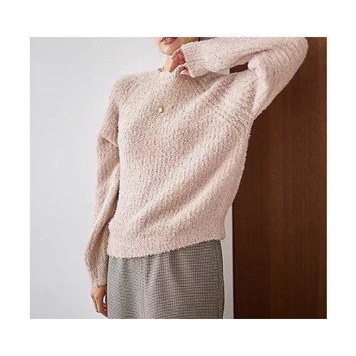 【エニー/ANY】のカーリーファンシーニット 人気、トレンドファッション・服の通販 founy(ファニー) 　ファッション　Fashion　レディースファッション　Fashion for Women　トップス・カットソー　Cut & Sew Tops　ニット　Knit Tops & Sweaters　おすすめ　Recommended / Our Picks　インナー　Innerwear　コンパクト　Compact, Small Size　デニム　Denim, Jeans Material　バランス　Balance, Style Balance　エレガント 上品　Elegant　畦　Ribbed Knit　other-2|ID: prp329100004839071 ipo3291000000035300885