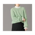 【エニー/ANY】のカーリーファンシーニット 人気、トレンドファッション・服の通販 founy(ファニー) ファッション Fashion レディースファッション Fashion for Women トップス・カットソー Cut & Sew Tops ニット Knit Tops & Sweaters おすすめ Recommended / Our Picks インナー Innerwear コンパクト Compact, Small Size デニム Denim, Jeans Material バランス Balance, Style Balance エレガント 上品 Elegant 畦 Ribbed Knit thumbnail グリーン|ID: prp329100004839071 ipo3291000000036285000