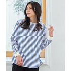 【エニー/ANY】のテールTシャツ オフ×ブルーボーダー|ID: prp329100004839073 ipo3291000000036304872