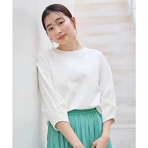 【エニー/ANY】の【WEB限定/5色展開】サカリバタックスリーブプルオーバー 人気、トレンドファッション・服の通販 founy(ファニー) 　ファッション　Fashion　レディースファッション　Fashion for Women　トップス・カットソー　Cut & Sew Tops　カジュアルプルオーバー・ニットトップス　Pullovers & Knit Tops / Casual Pullovers　おすすめ　Recommended / Our Picks　シンプル　Simple, Minimal　スリーブ　Sleeve, Long Sleeve / Short Sleeve　ダブル　Double, Double-Breasted　デニム　Denim, Jeans Material　フェイス　Face, Facial Design　エレガント 上品　Elegant　ビジネス 仕事 通勤　Business / Work / Commuting　other-3|ID: prp329100004839079 ipo3291000000036286396