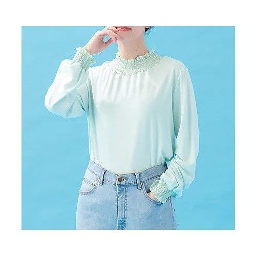 【エニー/ANY】のシャーリングデザインプルオーバー 人気、トレンドファッション・服の通販 founy(ファニー) ファッション Fashion レディースファッション Fashion for Women トップス・カットソー Cut & Sew Tops カジュアルプルオーバー・ニットトップス Pullovers & Knit Tops / Casual Pullovers インナー Innerwear カットソー Cut and Sewn Top シアー Sheer, See-Through シャーリング Shirring, Ruched シンプル Simple, Minimal スウェット / スエット Sweatshirt, Sweatwear トレンド Trend, Trending Now ベーシック Basic, Essential エレガント 上品 Elegant other-1|ID: prp329100004839081 ipo3291000000035261934