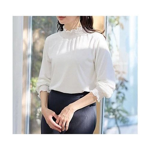 【エニー/ANY】のシャーリングデザインプルオーバー インテリア・キッズ・メンズ・レディースファッション・服の通販 founy(ファニー) ファッション Fashion レディースファッション Fashion for Women トップス・カットソー Cut & Sew Tops カジュアルプルオーバー・ニットトップス Pullovers & Knit Tops / Casual Pullovers インナー Innerwear カットソー Cut and Sewn Top シアー Sheer, See-Through シャーリング Shirring, Ruched シンプル Simple, Minimal スウェット / スエット Sweatshirt, Sweatwear トレンド Trend, Trending Now ベーシック Basic, Essential エレガント 上品 Elegant オフ|ID: prp329100004839081 ipo3291000000036286403