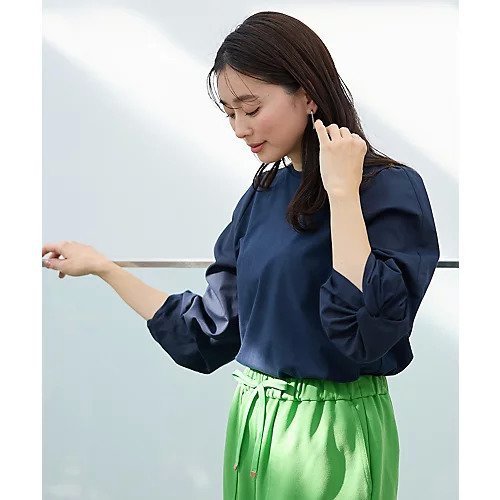 【エニー/ANY】の布帛ねじり袖コンビプルオーバー 人気、トレンドファッション・服の通販 founy(ファニー) 　ファッション　Fashion　レディースファッション　Fashion for Women　トップス・カットソー　Cut & Sew Tops　カジュアルプルオーバー・ニットトップス　Pullovers & Knit Tops / Casual Pullovers　コンビ　Combo, Combination Style　フェミニン　Feminine, Girly　other-3|ID: prp329100004839083 ipo3291000000035261945