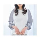 【エニー/ANY】の布帛ねじり袖コンビプルオーバー ホワイト×ストライプ|ID: prp329100004839083 ipo3291000000036292359