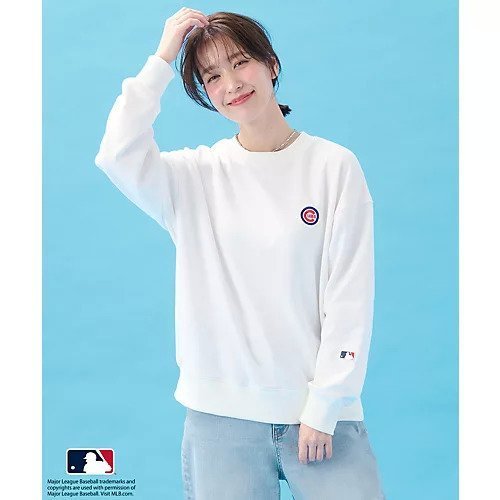【エニー/ANY】のMLB/メジャーリーグベースボール クルーネックスウェット インテリア・キッズ・メンズ・レディースファッション・服の通販 founy(ファニー) 　ファッション　Fashion　レディースファッション　Fashion for Women　トップス・カットソー　Cut & Sew Tops　レディースパーカー・カジュアルフーディー　Casual Hoodies & Sweatshirts　スウェット・クルーネックトップス　Sweatshirts & Crewnecks / Relaxed Fit Sweat Tops　インナー　Innerwear　シンプル　Simple, Minimal　スウェット / スエット　Sweatshirt, Sweatwear　スポーツ　Sports, Activewear　タートルネック　Turtleneck, High Neck　バランス　Balance, Style Balance　おすすめ　Recommended / Our Picks　夏　Summer　ビジネス 仕事 通勤　Business / Work / Commuting　オフ|ID: prp329100004839085 ipo3291000000036321380
