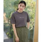 【エニー/ANY】のオーガビッツ刺繍ロゴTシャツ チャコール|ID: prp329100004839087 ipo3291000000035301131