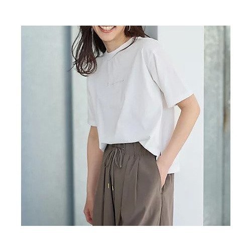 【エニー/ANY】のオーガビッツ刺繍ロゴTシャツ 人気、トレンドファッション・服の通販 founy(ファニー) 　ファッション　Fashion　レディースファッション　Fashion for Women　トップス・カットソー　Cut & Sew Tops　シャツ・ブラウス・オフィスカジュアル　Elegant Blouses & Button-Ups　ロングTシャツ・Tシャツ　Longline T-Shirts & Tees　インナー　Innerwear　洗える　Machine Washable　シンプル　Simple, Minimal　ジャケット　Jacket, Outerwear　ベーシック　Basic, Essential　ボトム　Bottoms, Lower Wear　おすすめ　Recommended / Our Picks　エレガント 上品　Elegant　other-2|ID: prp329100004839087 ipo3291000000035301134