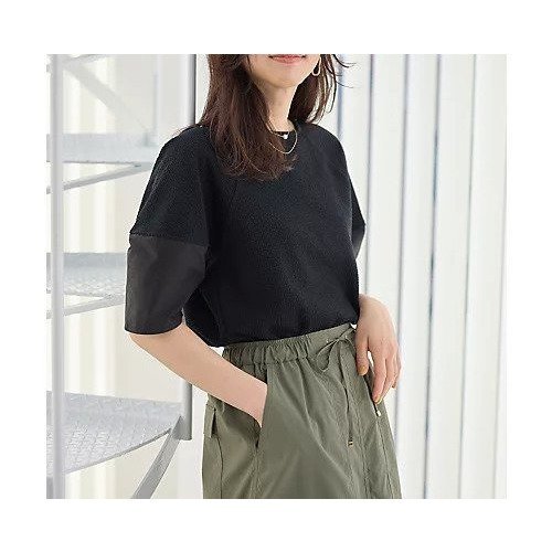 【エニー/ANY】のサッカーランタンスリーブプルオーバー インテリア・キッズ・メンズ・レディースファッション・服の通販 founy(ファニー) ファッション Fashion レディースファッション Fashion for Women トップス・カットソー Cut & Sew Tops カジュアルプルオーバー・ニットトップス Pullovers & Knit Tops / Casual Pullovers サッカー Seersucker, Summer Fabric スリット Slit, Slit Detail スリーブ Sleeve, Long Sleeve / Short Sleeve デニム Denim, Jeans Material トレンド Trend, Trending Now フラット Flat, Flat Shoes ブラック|ID: prp329100004839089 ipo3291000000035261977