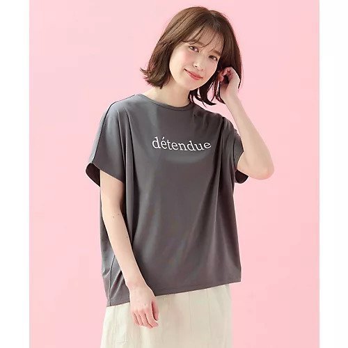 【エニー/ANY】のエニィファンクションフレンチスリーブTシャツ インテリア・キッズ・メンズ・レディースファッション・服の通販 founy(ファニー) ファッション Fashion レディースファッション Fashion for Women トップス・カットソー Cut & Sew Tops シャツ・ブラウス・オフィスカジュアル Elegant Blouses & Button-Ups ロングTシャツ・Tシャツ Longline T-Shirts & Tees スリーブ Sleeve, Long Sleeve / Short Sleeve フレンチ French, French Style プリント Print, Printed Pattern 定番 Standard, Basic Item チャコール|ID: prp329100004839090 ipo3291000000035301185