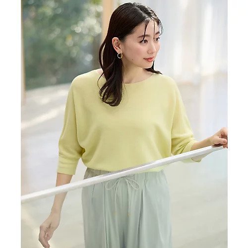 【エニー/ANY】のアクリルガーターニット インテリア・キッズ・メンズ・レディースファッション・服の通販 founy(ファニー) 　ファッション　Fashion　レディースファッション　Fashion for Women　トップス・カットソー　Cut & Sew Tops　ニット　Knit Tops & Sweaters　おすすめ　Recommended / Our Picks　リラックス　Relax, Relaxed Fit　エレガント 上品　Elegant　洗える　Machine Washable　イエロー|ID: prp329100004839092 ipo3291000000035301230