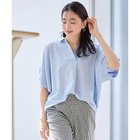 【エニー/ANY】の【新色追加】スキッパーネック袖タックブラウス ライトブルー|ID: prp329100004839093 ipo3291000000036271859