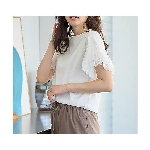 【エニー/ANY】のソロナチュールスリーブプルオーバー 人気、トレンドファッション・服の通販 founy(ファニー) 　ファッション　Fashion　レディースファッション　Fashion for Women　トップス・カットソー　Cut & Sew Tops　カジュアルプルオーバー・ニットトップス　Pullovers & Knit Tops / Casual Pullovers　おすすめ　Recommended / Our Picks　コンビ　Combo, Combination Style　シンプル　Simple, Minimal　チュール　Tulip, Tulip Motif　デニム　Denim, Jeans Material　フェミニン　Feminine, Girly　other-3|ID: prp329100004839095 ipo3291000000035262024