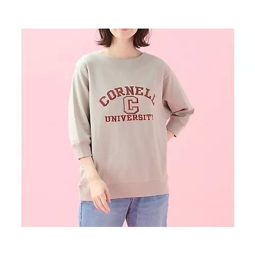 【エニー/ANY】のカレッジコラボトレーナー インテリア・キッズ・メンズ・レディースファッション・服の通販 founy(ファニー) 　ファッション　Fashion　レディースファッション　Fashion for Women　おすすめ　Recommended / Our Picks　キャップ　Cap, Baseball Cap　スラックス　Slacks, Dress Pants　トレンド　Trend, Trending Now　ループ　Loop, Loop Knit　エクリュ×レッド刺?|ID: prp329100004839097 ipo3291000000035262032