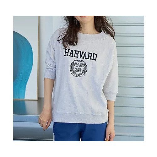 【エニー/ANY】のカレッジコラボトレーナー インテリア・キッズ・メンズ・レディースファッション・服の通販 founy(ファニー) 　ファッション　Fashion　レディースファッション　Fashion for Women　おすすめ　Recommended / Our Picks　キャップ　Cap, Baseball Cap　スラックス　Slacks, Dress Pants　トレンド　Trend, Trending Now　ループ　Loop, Loop Knit　トップグレー×ネイビー刺繍|ID: prp329100004839097 ipo3291000000035262033