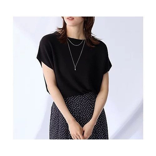 【エニー/ANY】の【新色追加/14色展開】アクリルガーターフレンチスリーブニット インテリア・キッズ・メンズ・レディースファッション・服の通販 founy(ファニー) 　ファッション　Fashion　レディースファッション　Fashion for Women　トップス・カットソー　Cut & Sew Tops　ニット　Knit Tops & Sweaters　おすすめ　Recommended / Our Picks　スラックス　Slacks, Dress Pants　スリーブ　Sleeve, Long Sleeve / Short Sleeve　デニム　Denim, Jeans Material　フレンチ　French, French Style　ブラック|ID: prp329100004839098 ipo3291000000036054727