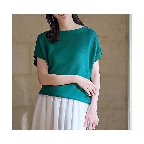 【エニー/ANY】の【新色追加/14色展開】アクリルガーターフレンチスリーブニット インテリア・キッズ・メンズ・レディースファッション・服の通販 founy(ファニー) 　ファッション　Fashion　レディースファッション　Fashion for Women　トップス・カットソー　Cut & Sew Tops　ニット　Knit Tops & Sweaters　おすすめ　Recommended / Our Picks　スラックス　Slacks, Dress Pants　スリーブ　Sleeve, Long Sleeve / Short Sleeve　デニム　Denim, Jeans Material　フレンチ　French, French Style　グリーン|ID: prp329100004839098 ipo3291000000036054732