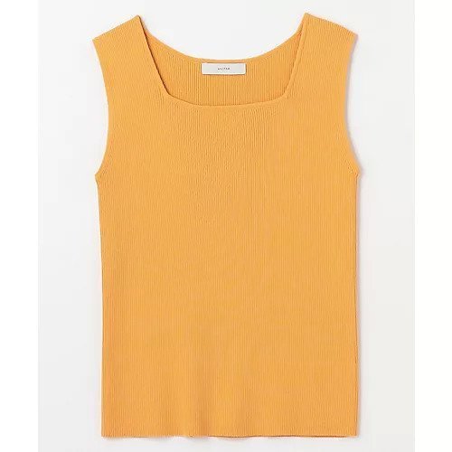 【エニー/ANY】のリブニットタンクトップ インテリア・キッズ・メンズ・レディースファッション・服の通販 founy(ファニー) 　ファッション　Fashion　レディースファッション　Fashion for Women　トップス・カットソー　Cut & Sew Tops　ニット　Knit Tops & Sweaters　インナー　Innerwear　ジャケット　Jacket, Outerwear　スクエア　Square, Square Shape　デコルテ　Décolleté, Neckline　バランス　Balance, Style Balance　ワイド　Wide, Wide Fit　夏　Summer　定番　Standard, Basic Item　春　Spring　S/S・春夏　SS, Spring/Summer, Warm Season　イエロー|ID: prp329100004839270 ipo3291000000035414454